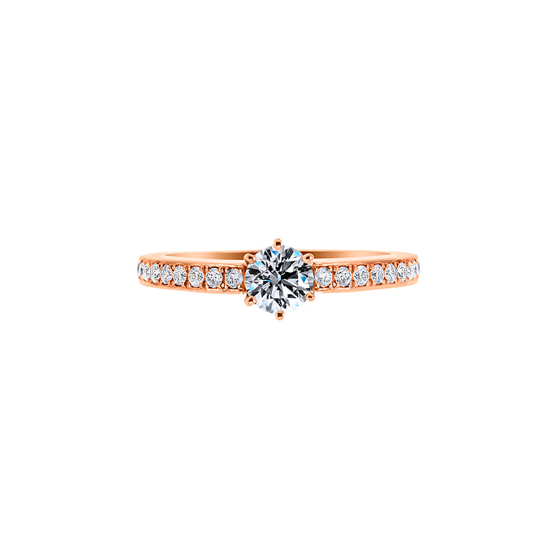 Giorgia Rose  <p>  Engagement Ring </p> <p> 18k Rose gold and diamond </p> <p> <FONT SIZE=2>  DR68544M02M18R </font> </p>