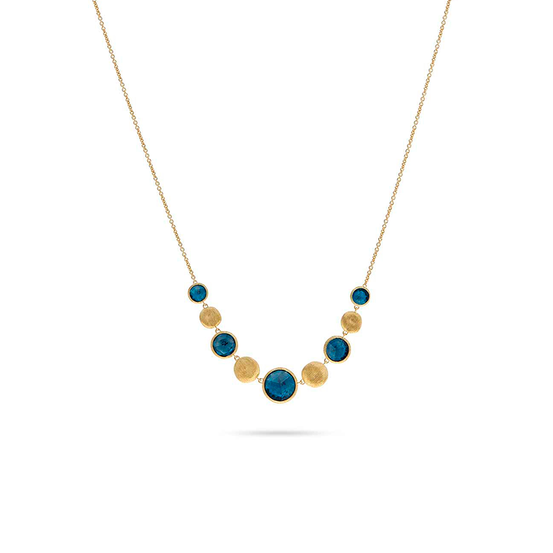 MARCO BICEGO  <p>  Necklace </p> <p> 18k Yellow gold and  London blue topaz  </p> <p> <FONT SIZE=2> CB2254 TPL01 </font> </p>
