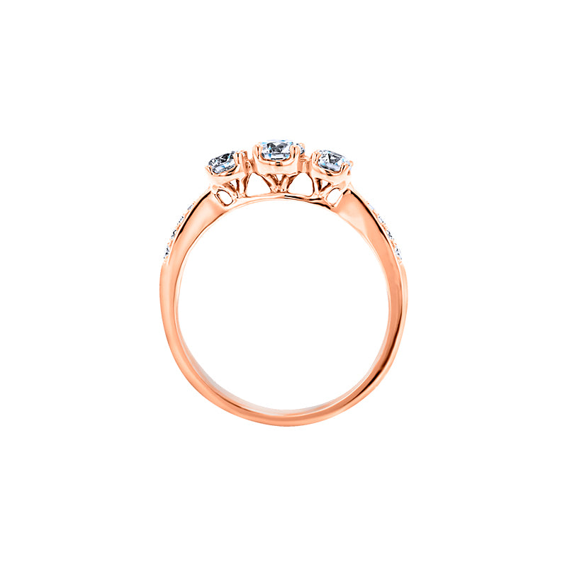 Giorgia Rose  <p>  Engagement Ring </p> <p> 18k Rose gold and diamond </p> <p> <FONT SIZE=2>  DR90581S02H18R</font> </p>