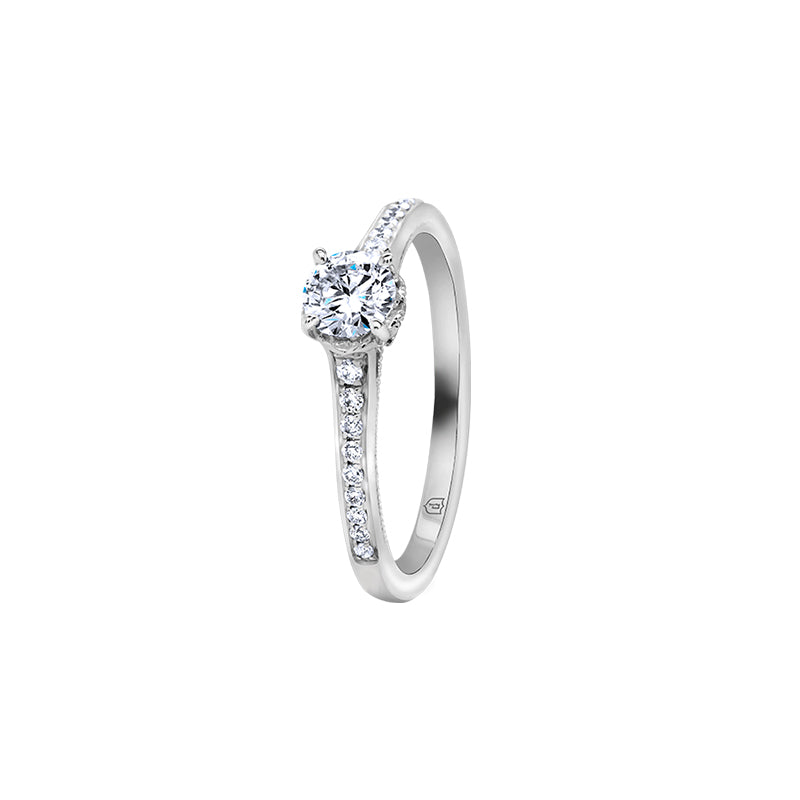 Giorgia Rose  <p>  Engagement Ring </p> <p> 18k white gold and diamond </p> <p> <FONT SIZE=2>  DRD1804R02MH18W </font> </p>
