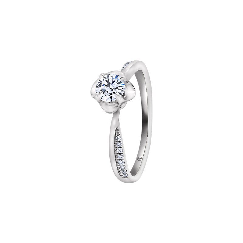 Giorgia Rose  <p>  Engagement Ring </p> <p> 18k white gold and diamond </p> <p> <FONT SIZE=2>  DRB5480R04MH18W </font> </p>
