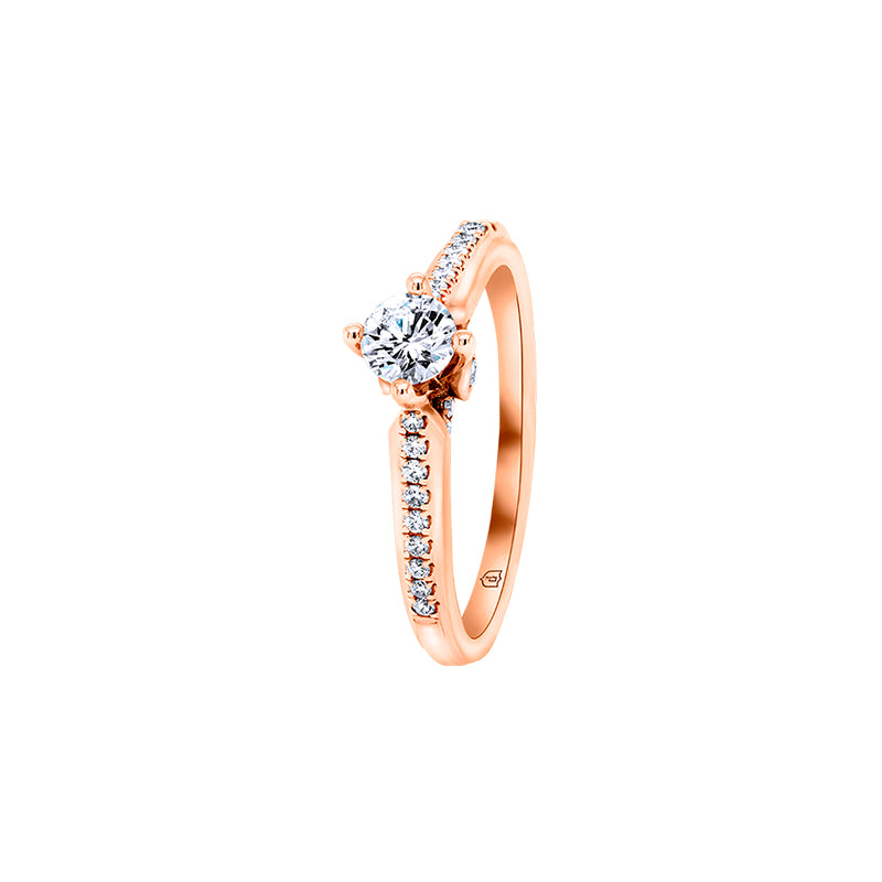 Giorgia Rose  <p>  Engagement Ring </p> <p> 18k Rose gold and diamond </p> <p> <FONT SIZE=2>  DRC2350R03MH18R </font> </p>