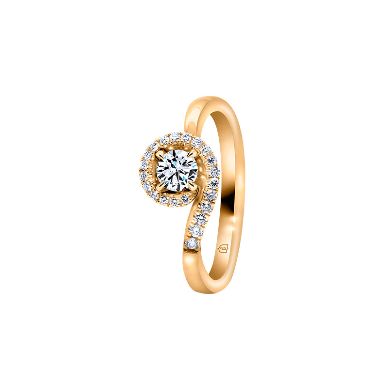 Giorgia Rose  <p>  Engagement Ring </p> <p> 18k Yellow gold and diamond </p> <p> <FONT SIZE=2>  DRB3101R10MH18Y </font> </p>
