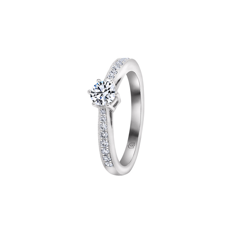 Giorgia Rose  <p>  Engagement Ring </p> <p> 18k white gold and diamond </p> <p> <FONT SIZE=2>  DRB6357S02MH18W </font> </p>