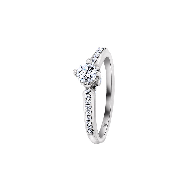 Giorgia Rose  <p>  Engagement Ring </p> <p> 18k white gold and diamond </p> <p> <FONT SIZE=2> DRC2350R03MH18W </font> </p>