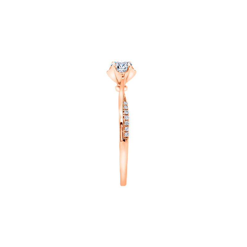 Giorgia Rose  <p>  Engagement Ring </p> <p> 18k Rose gold and diamond </p> <p> <FONT SIZE=2>  DRB5479R13MH18R </font> </p>