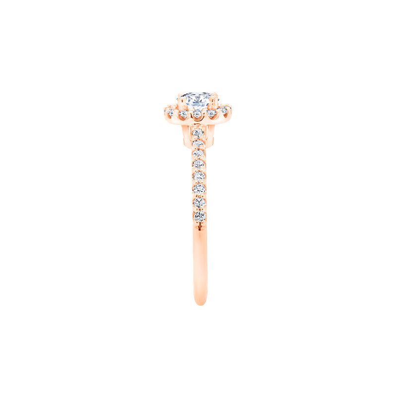 Giorgia Rose  <p>  Engagement Ring </p> <p> 18k Rose gold, diamond </p> <p> <FONT SIZE=2>  CGR004 </font> </p>