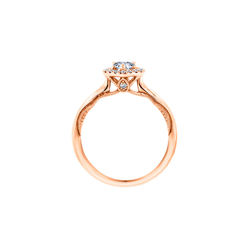 Giorgia Rose  <p>  Engagement Ring </p> <p> 18k Rose gold and diamond </p> <p> <FONT SIZE=2>  DRG4028R04MH18R </font> </p>
