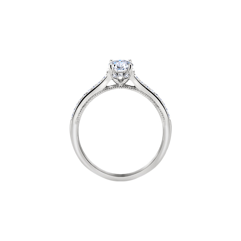 Giorgia Rose  <p>  Engagement Ring </p> <p> 18k white gold and diamond </p> <p> <FONT SIZE=2>  DRD1804R02MH18W </font> </p>