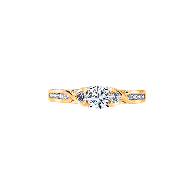 Giorgia Rose  <p>  Engagement Ring </p> <p> 18k Yellow gold and diamond </p> <p> <FONT SIZE=2>  DRE2967R03MH18Y </font> </p>