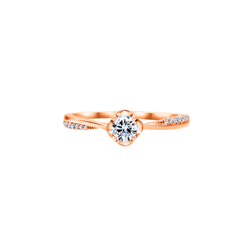 Giorgia Rose  <p>  Engagement Ring </p> <p> 18k Rose gold and diamond </p> <p> <FONT SIZE=2>  DRB5479R13MH18R </font> </p>