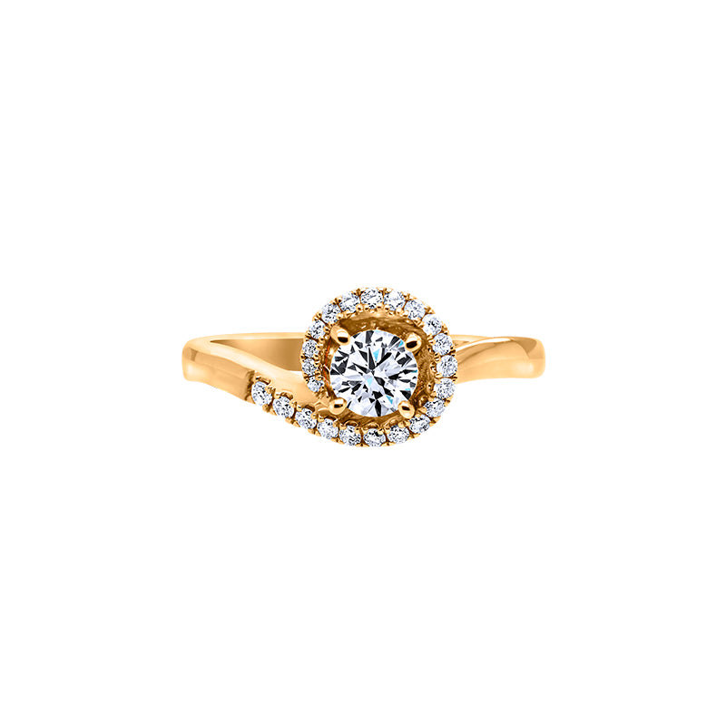 Giorgia Rose  <p>  Engagement Ring </p> <p> 18k Yellow gold and diamond </p> <p> <FONT SIZE=2>  DRB3101R10MH18Y </font> </p>