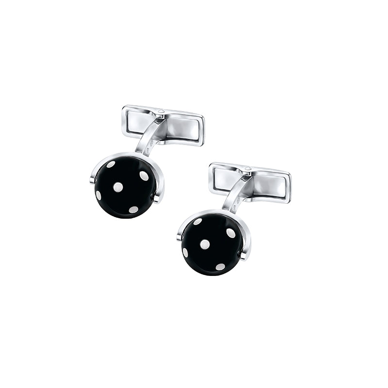 ALFRED DUNHILL  <p>  Cufflinks </p> <p>  Onyx, MOP, Resin </p> <p> <FONT SIZE=2>  JSZ8285K </font> </p>