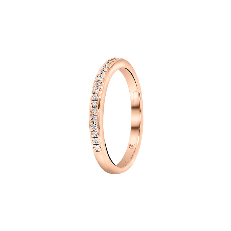 Giorgia Rose  <p>  Wedding Ring </p> <p> 18k Rose gold and diamond  </p> <p> <FONT SIZE=2>  AGR001 </font> </p>