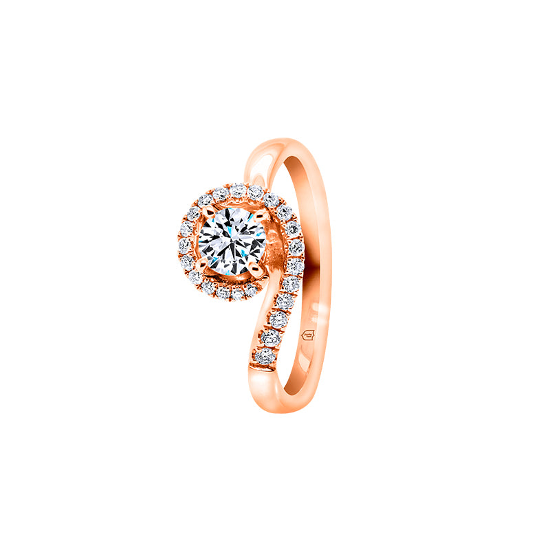 Giorgia Rose  <p>  Engagement Ring </p> <p> 18k Rose gold and diamond </p> <p> <FONT SIZE=2>  DRB3101R09MH18R </font> </p>