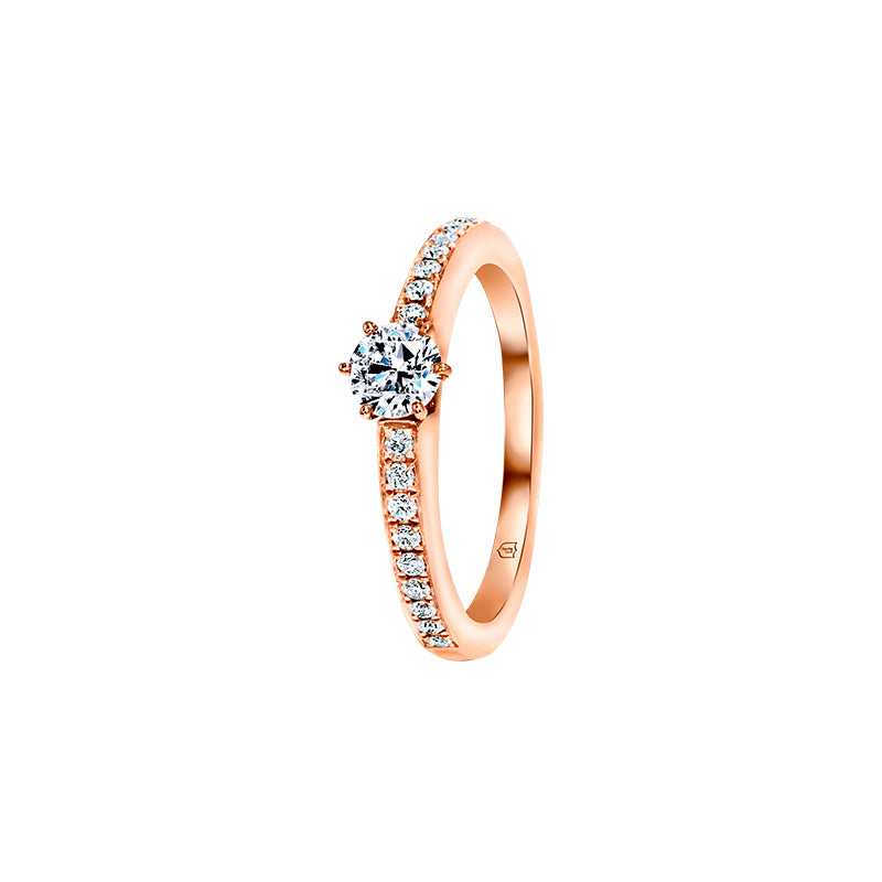 Giorgia Rose  <p>  Engagement Ring </p> <p> 18k Rose gold and diamond </p> <p> <FONT SIZE=2>  DR68544M02M18R </font> </p>