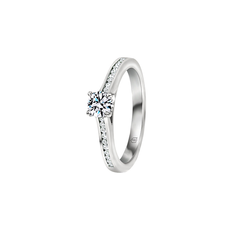 Giorgia Rose  <p>  Engagement Ring </p> <p> 18k White gold and diamond </p> <p> <FONT SIZE=2>  DR85737S02M18W </font> </p>