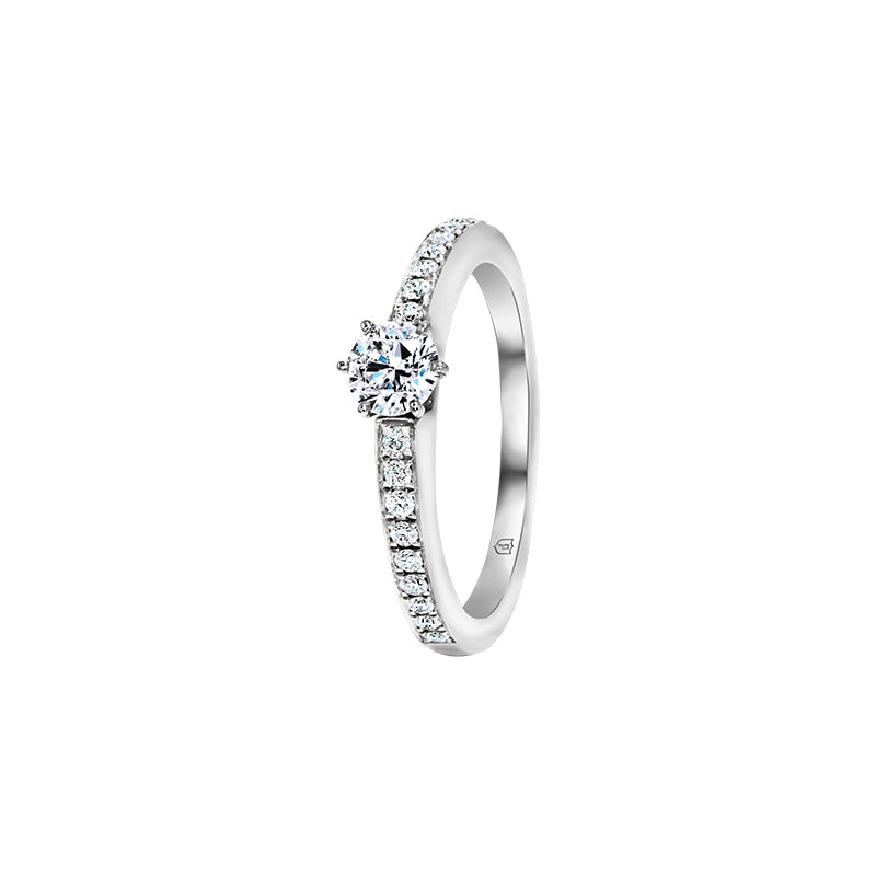 Giorgia Rose  <p>  Engagement Ring </p> <p> 18k White gold and diamond </p> <p> <FONT SIZE=2>  DR68544M02M18W </font> </p>