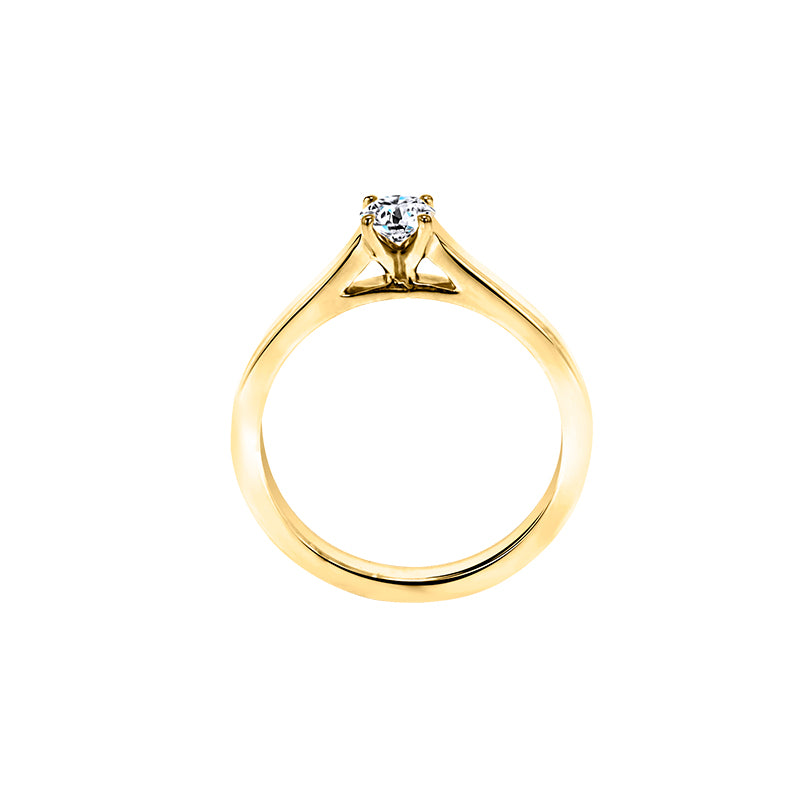Giorgia Rose  <p>  Engagement Ring </p> <p> 18k Yellow gold and diamond </p> <p> <FONT SIZE=2>  CGR002 </font> </p>