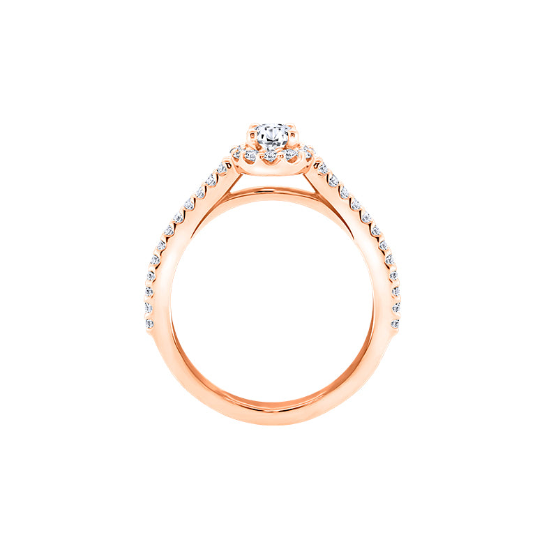 Giorgia Rose  <p>  Engagement Ring </p> <p> 18k Rose gold, diamond </p> <p> <FONT SIZE=2>  CGR003 </font> </p>