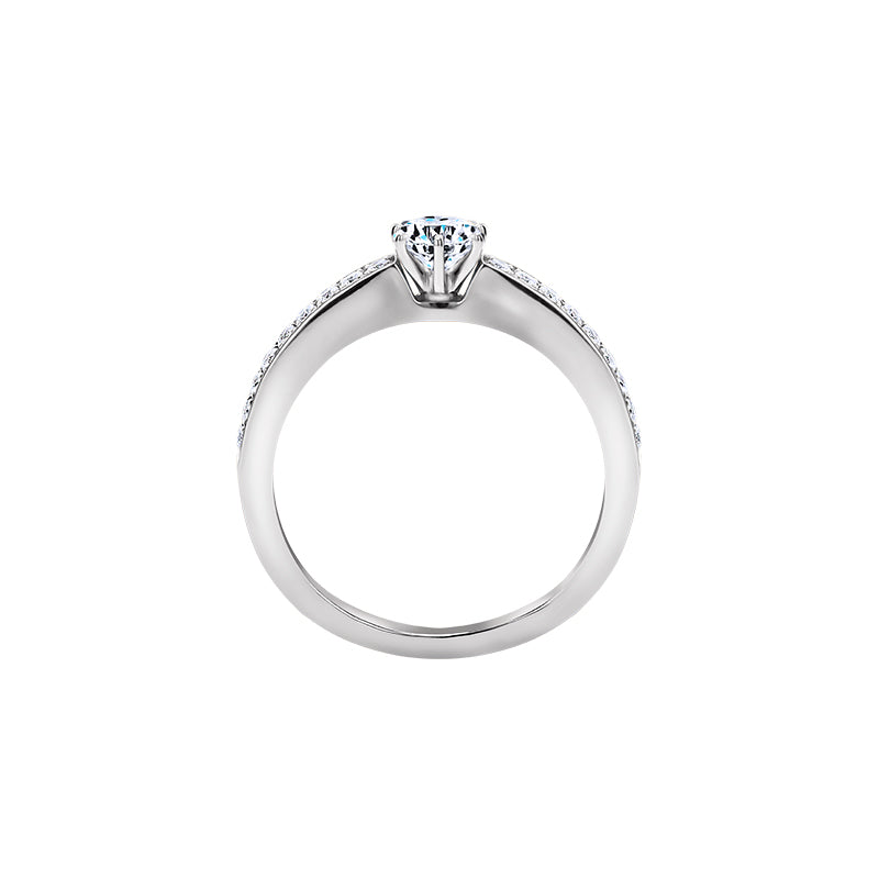 Giorgia Rose  <p>  Engagement Ring </p> <p> 18k White gold and diamond </p> <p> <FONT SIZE=2>  DR68544M02M18W </font> </p>