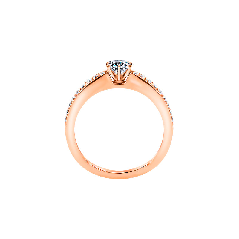 Giorgia Rose  <p>  Engagement Ring </p> <p> 18k Rose gold and diamond </p> <p> <FONT SIZE=2>  DR68544M02M18R </font> </p>