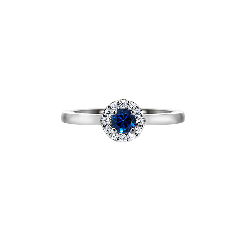 Giorgia Rose  <p>  Engagement Ring </p> <p> 18k White gold and Sapphire </p> <p> <FONT SIZE=2>  Cgr001 </font> </p>