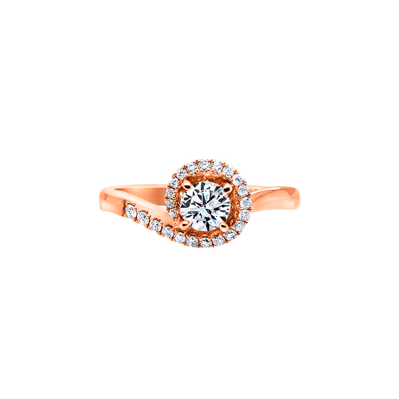 Giorgia Rose  <p>  Engagement Ring </p> <p> 18k Rose gold and diamond </p> <p> <FONT SIZE=2>  DRB3101R09MH18R </font> </p>