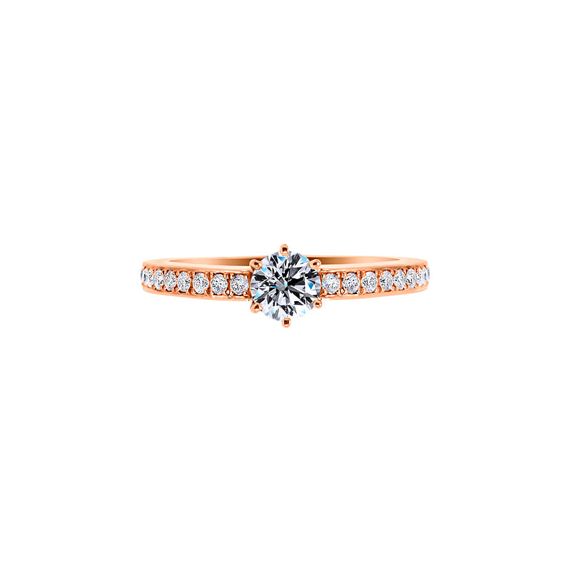 Giorgia Rose  <p>  Engagement Ring </p> <p> 18k Rose gold and diamond </p> <p> <FONT SIZE=2>  DR68544M02M18R </font> </p>
