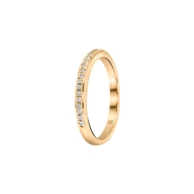 Giorgia Rose  <p>  Wedding Ring </p> <p> 18k Yellow gold and diamond  </p> <p> <FONT SIZE=2>  AGR001 </font> </p>