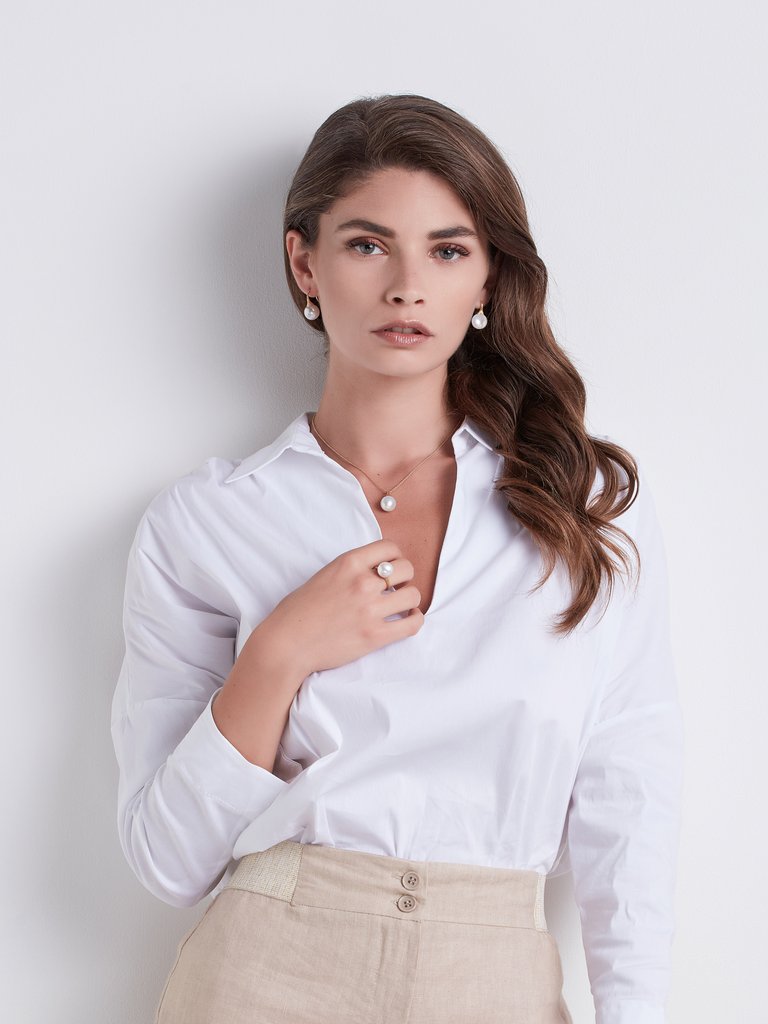 MARCO BICEGO <p> Ring Africa </p> <p> 18k Yellow gold and pearl </p> <p> <FONT SIZE=2>  AB614_PL_Y_02</font> </p>