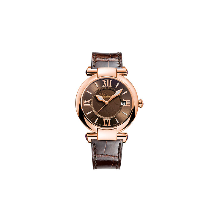 CHOPARD  <p> Watch Imperiale </p> <p> Rose gold leather  </p> <p> <FONT SIZE=2>  384241-5005 </font> </p>