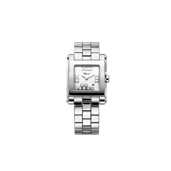 CHOPARD  <p> Watch Happy Sport </p> <p> Steel and diamond </p> <p> <FONT SIZE=2>  278496-3001 </font> </p>