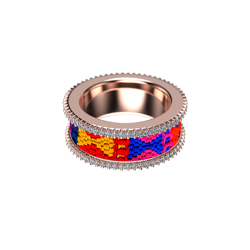 ATITYA <p> Ring San Juan </p> <p> 18k Rose gold and diamond </p> <p> <FONT SIZE=2>  SanJuan5 </font> </p>