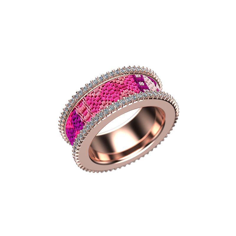 ATITYA <p>  Ring San Marcos </p> <p> 18k Rose gold and diamond  </p><p>  <FONT SIZE=2>  SanMarcos6 </font> </p>