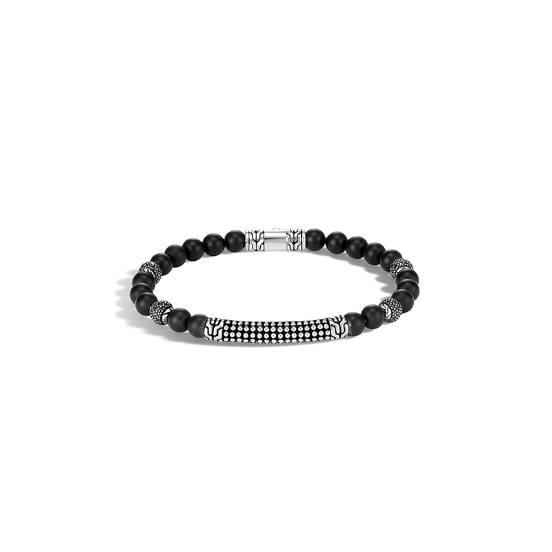JOHN HARDY <p>  Bracelet Classic Chain </p> <p> Black Onyx & Silver </p> <p> <FONT SIZE=2>  BMS9326534BONBN </font> </p>