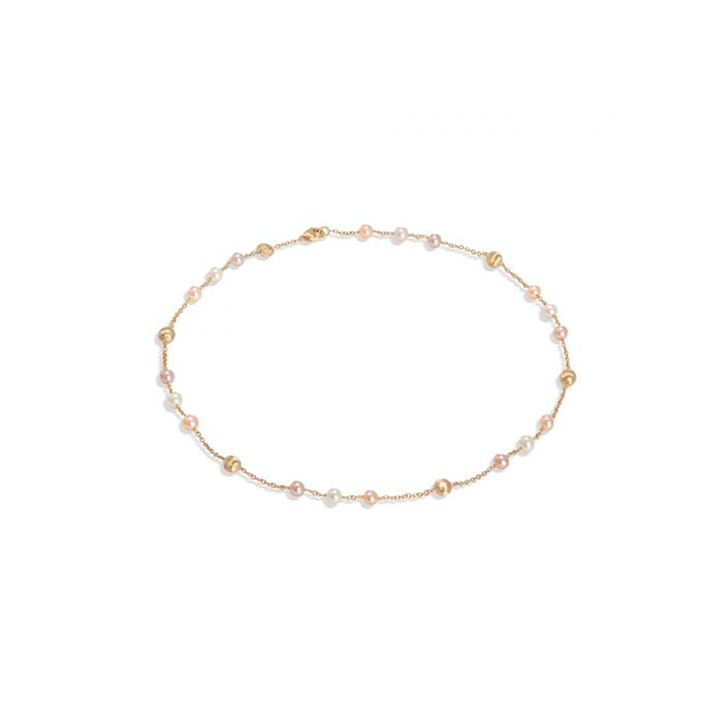 MARCO BICEGO  <p>  Necklace Africa </p> <p> 18k Yellow gold and pearl </p> <p> <FONT SIZE=2> CB2534 </font> </p>
