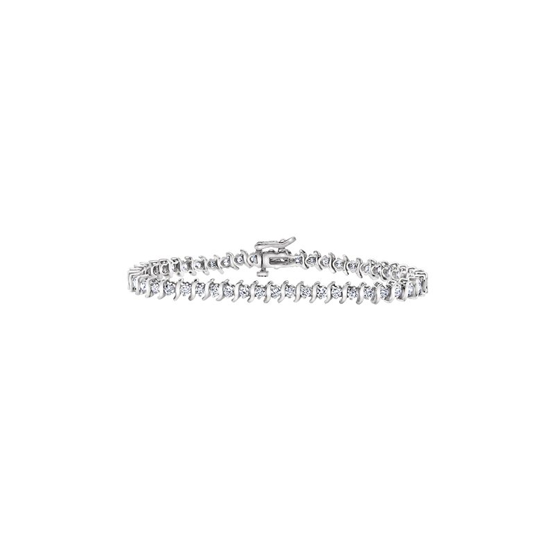 Eco by Papidú <p> Bracelet - Bangle  </p> <p> Platinum 950 and diamond </p> <p> <FONT SIZE=2>  B155 2ct </font> </p>