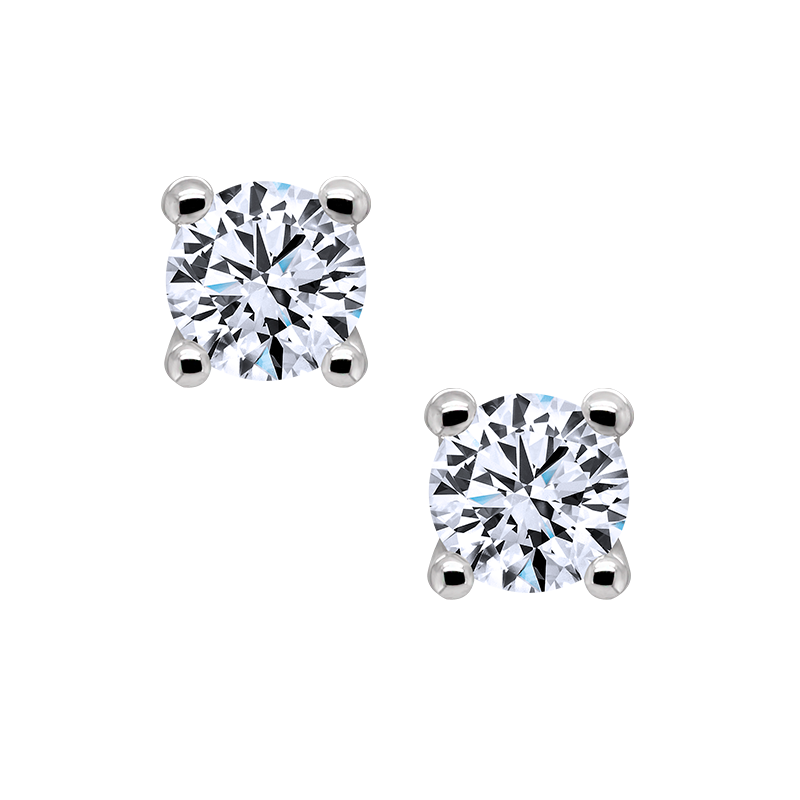 Papidú <p>  Baby Earring </p> <p> 18k White gold and diamond </p> <p> <FONT SIZE=2>  JBB-007 </font> </p>