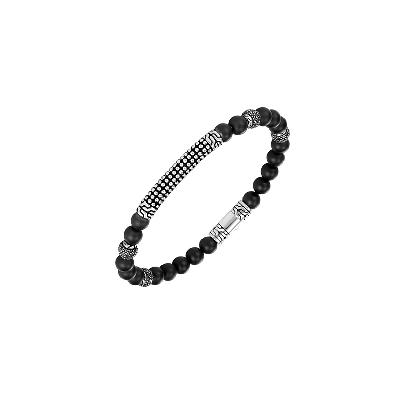 JOHN HARDY <p>  Bracelet Classic Chain </p> <p> Black Onyx & Silver </p> <p> <FONT SIZE=2>  BMS9326534BONBN </font> </p>