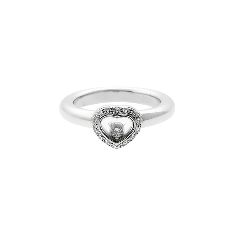 CHOPARD  <p> Ring Happy diamond </p> <p> 18k White gold and diamond </p> <p> <FONT SIZE=2>  826718-1107 </font> </p>