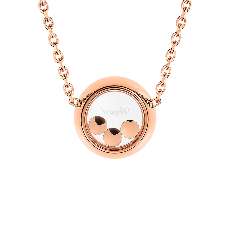 CHOPARD  <p>  Pendant Collier Happy Diamonds </p> <p> 18k Rose gold diamond </p> <p> <FONT SIZE=2>  81A018-5001 </font> </p>