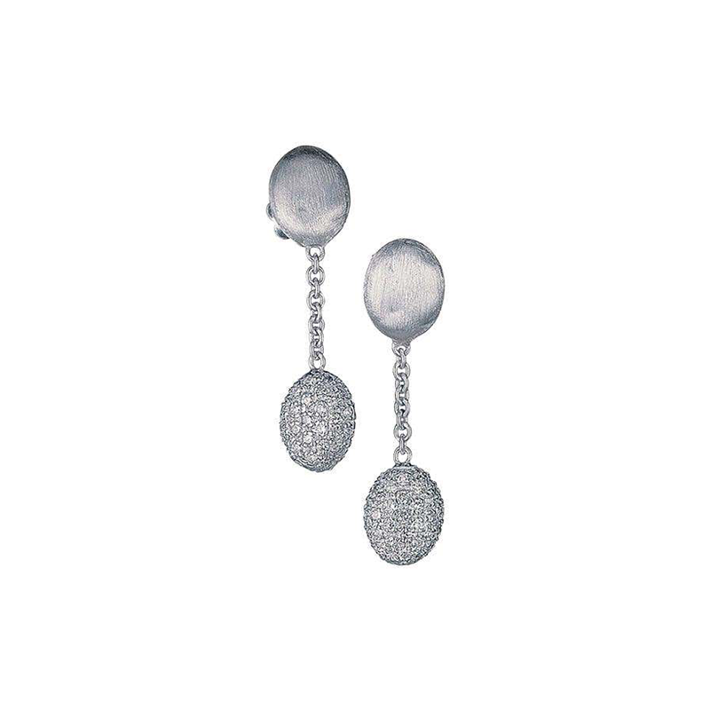 MARCO BICEGO <p> Earring  Siviglia  </p> <p> 18k White gold and diamond </p> <p> <FONT SIZE=2>  OB456-B </font> </p>