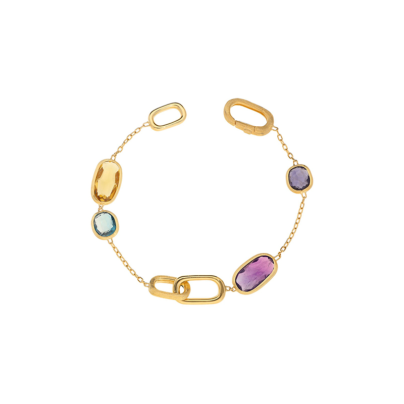 MARCO BICEGO <p>  Bracelet Murano</p> <p> 18k Yellow gold and Gemstone </p> <p> <FONT SIZE=2>  BB1668 MIX300 Y </font> </p>