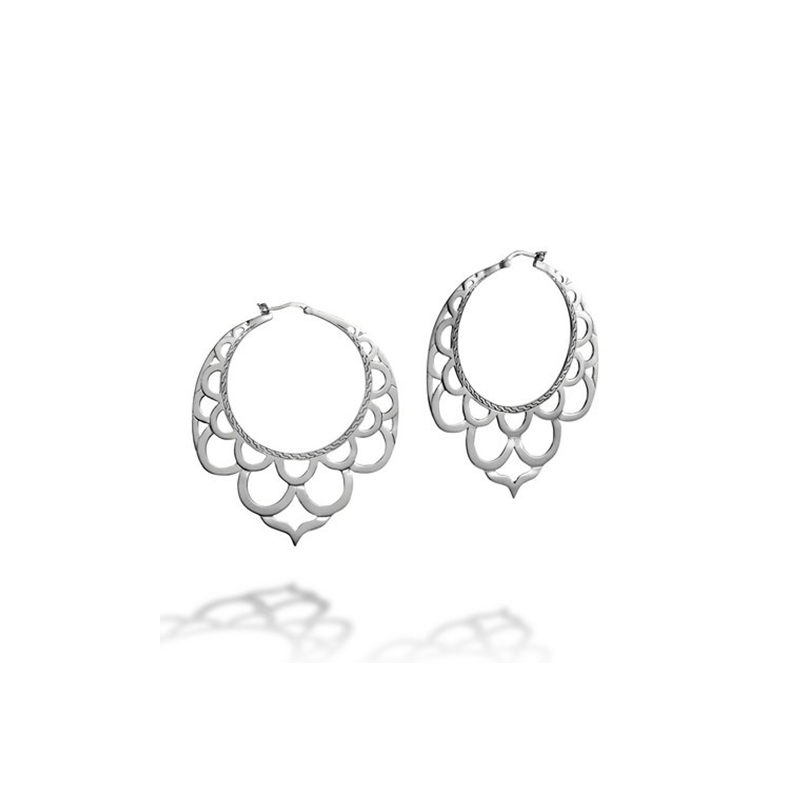 JOHN HARDY <p> Earring  Naga Hoop  L </p> <p> Silver 925</p> <p> <FONT SIZE=2>  EB65625 </font> </p>