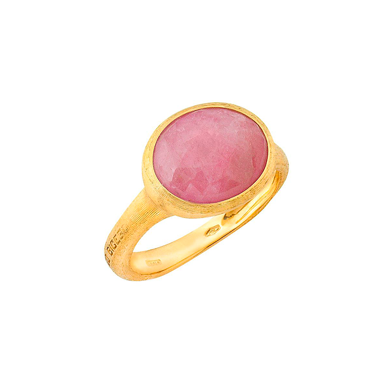 MARCO BICEGO <p> Ring Siviglia  </p> <p> 18k Yellow gold and  Rose Sapphire</p> <p> <FONT SIZE=2>  AB490 ZR01 Y </font> </p>