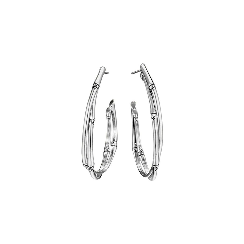 JOHN HARDY <p> Earring Bamboo Large  </p> <p> Silver 925</p> <p> <FONT SIZE=2>  EB5631 </font> </p>