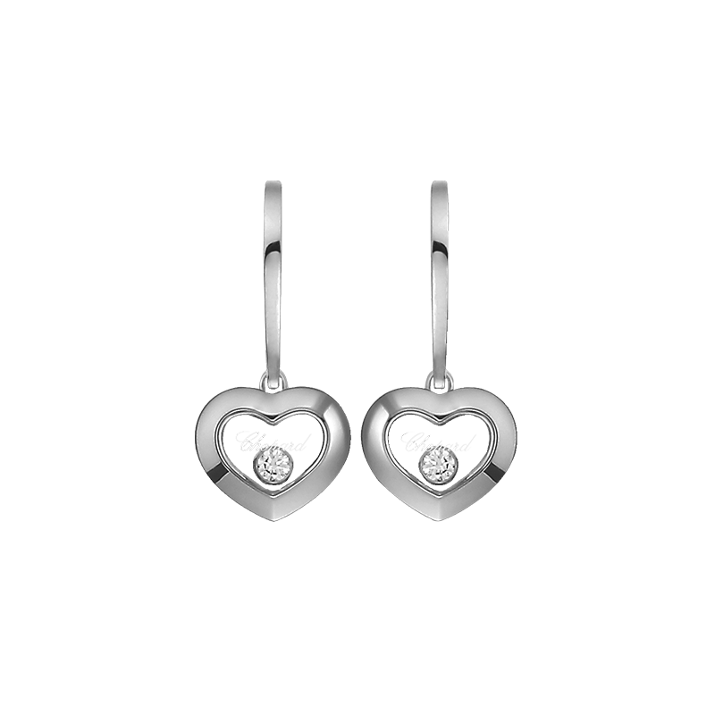 CHOPARD  <p> Earring  Happy diamonds icons  </p> <p> 18k White gold and diamond </p> <p> <FONT SIZE=2>  83A054-1301 </font> </p>