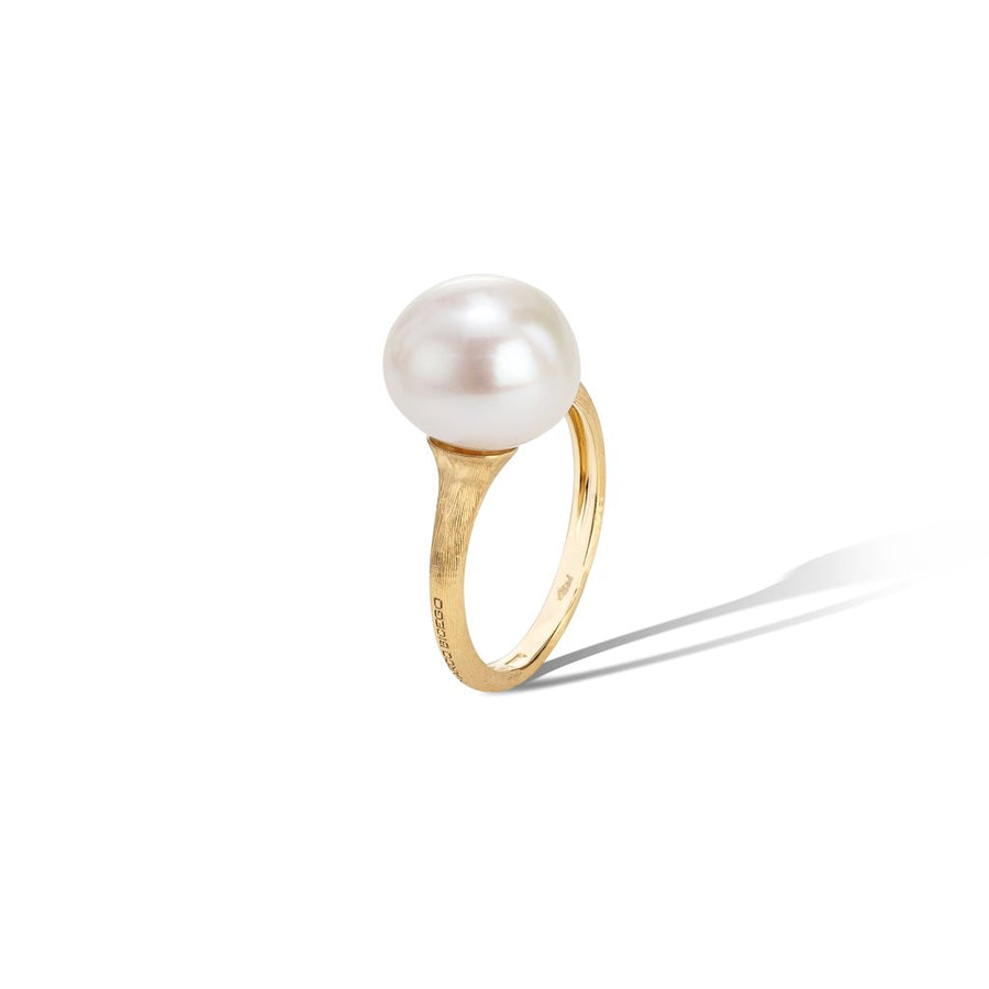 MARCO BICEGO <p> Ring Africa </p> <p> 18k Yellow gold and pearl </p> <p> <FONT SIZE=2>  AB614_PL_Y_02</font> </p>